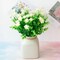 4pcs Artificial Flowers Outdoor Big Lotus Floral Greenery Shrubs Plants